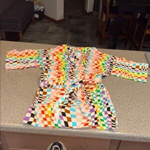 New Target pride rainbow checkered robe